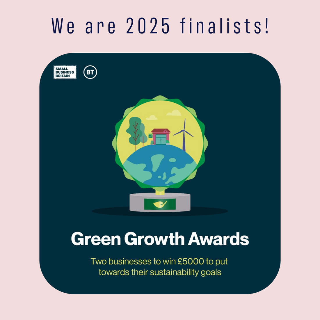 WE ARE A FINALIST FOR NEW GREEN GROWTH AWARDS