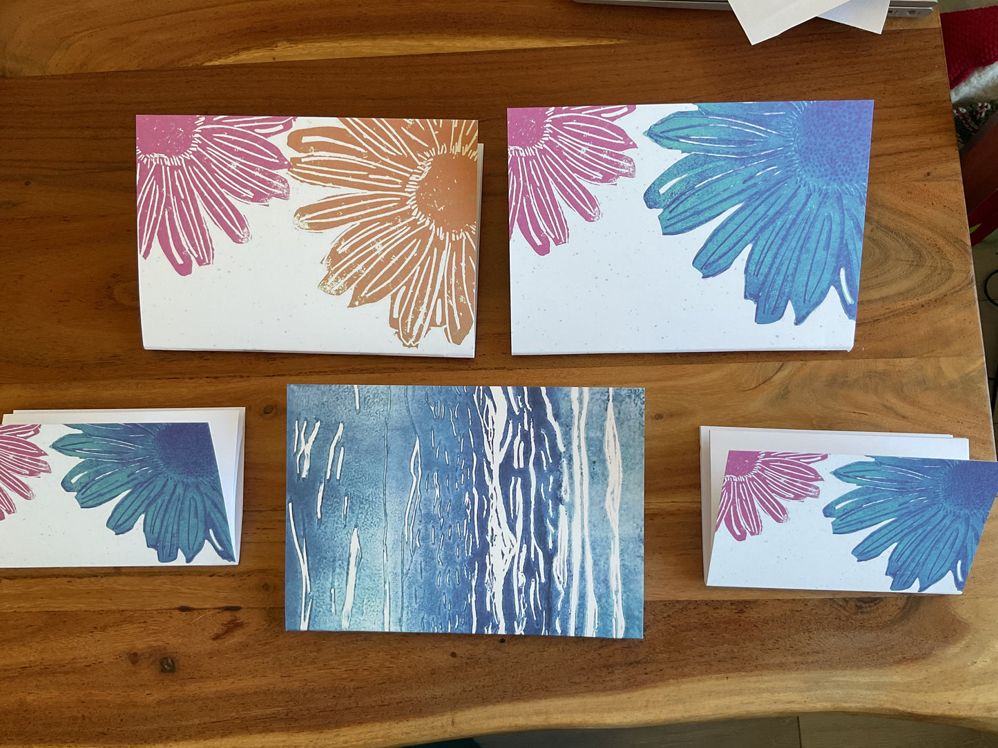 Vibrant Flowers A6 Recycled Blank Notebooks (40 Pages) | Ethically Sourced Recycled Paper