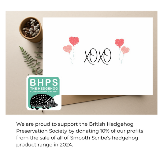 Hedgehog Anniversary Sustainable Card | Supporting British Hedgehog Preservation Society