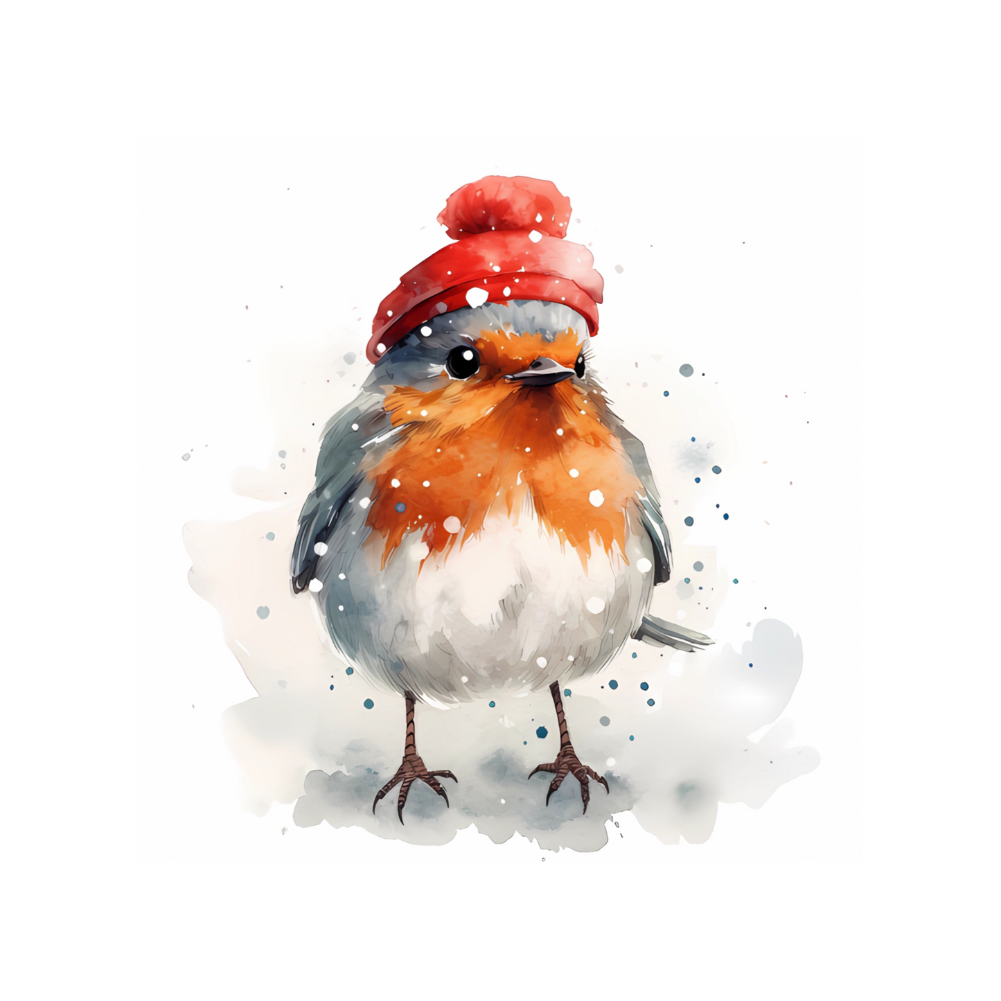 Christmas Robin Greeting Card