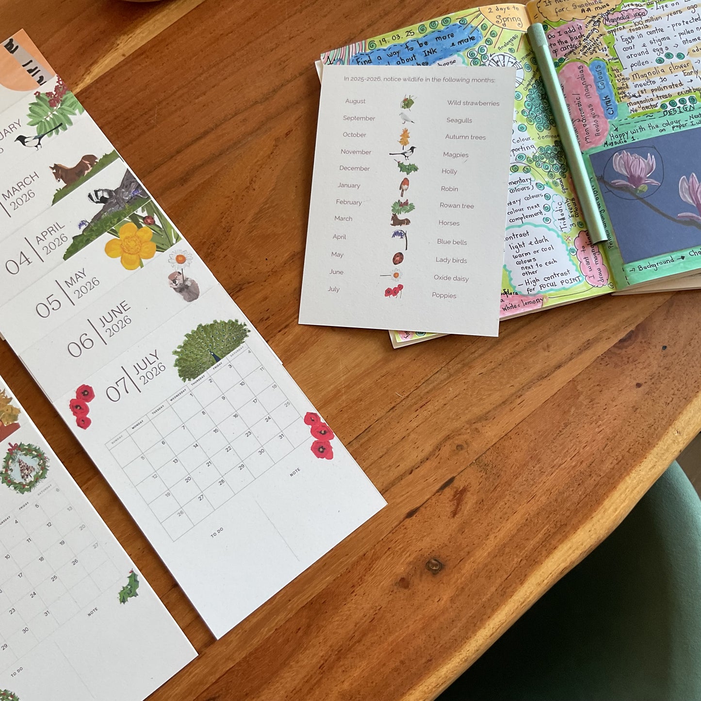 2026 Nature Desk Calendar