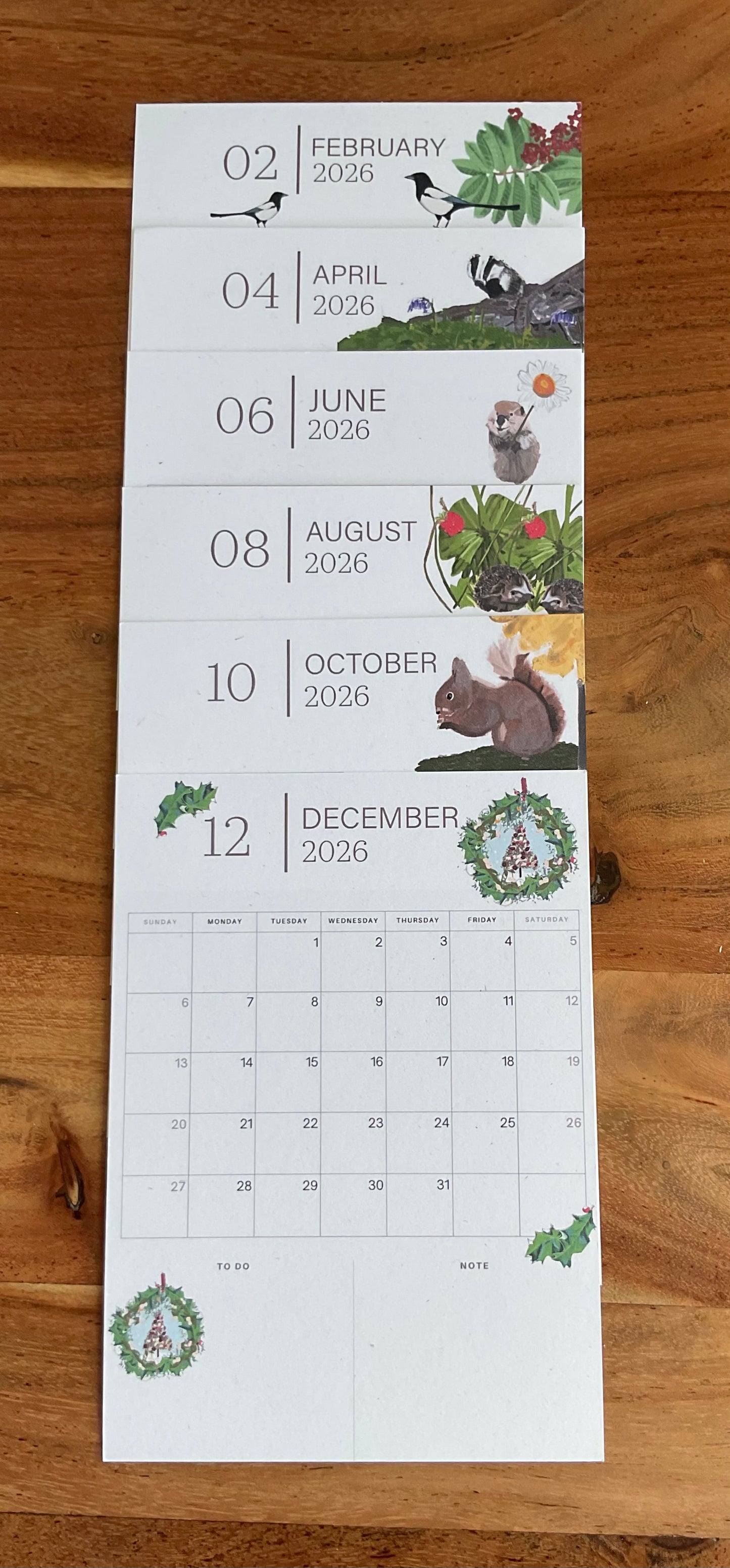 2026 Nature Desk Calendar