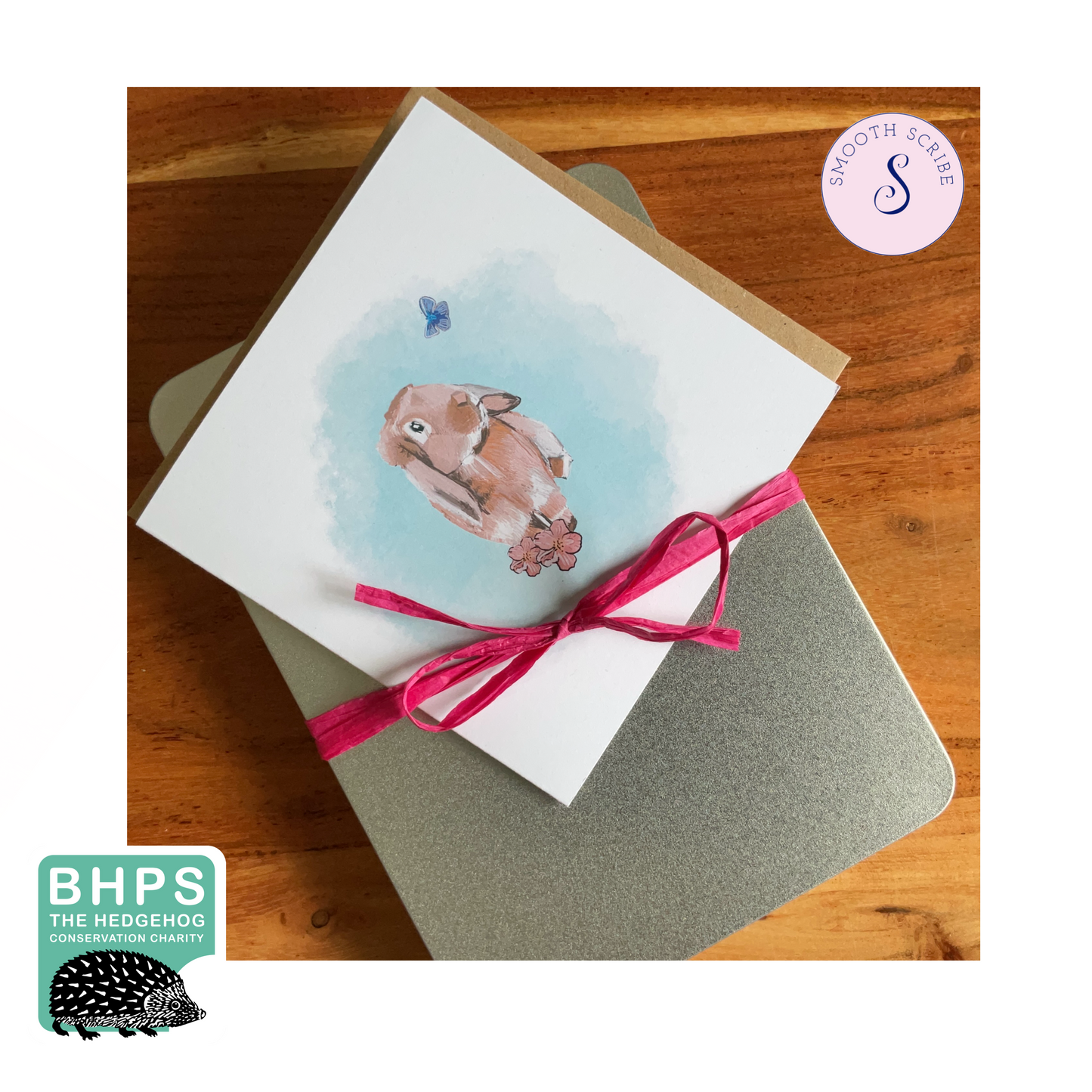 Luxury Hand Drawn Bunny Card