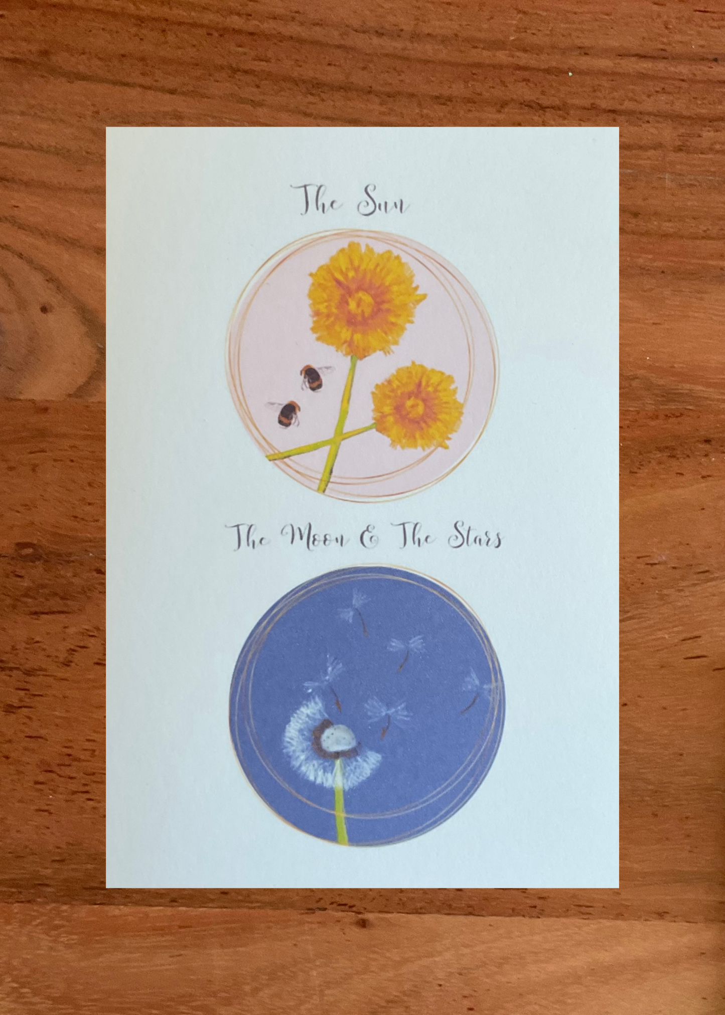 The Sun, the Moon & the Stars|
Sustainable Botanical Greeting Card (5" x 7")