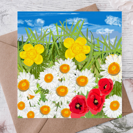 British Wildflower Meadow Card