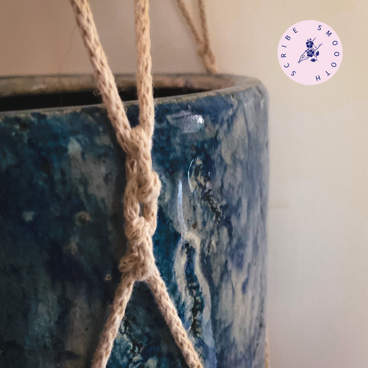 Handcrafted Macrame Plant Hanger - Eco-Friendly Indoor Plant Display