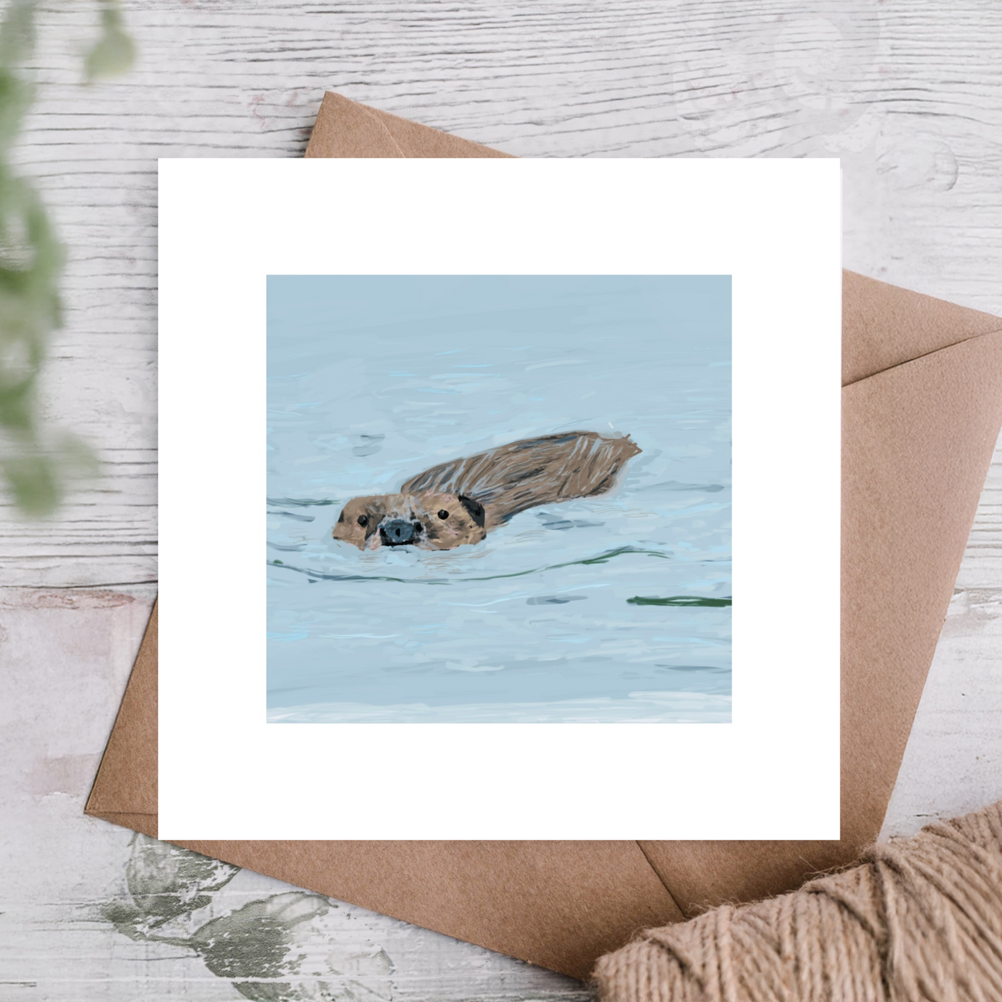 Beaver fine art card (supporting the Beaver Trust)