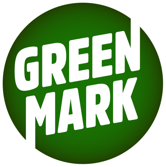 Green mark logo. Green Circle background with Green Mark written inside with white lettering
