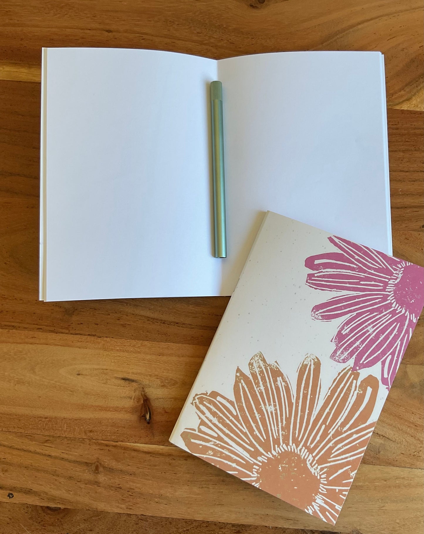 Vibrant Flowers A5 Recycled Blank Notebook (60 Pages) | Ethically Sourced Recycled Paper