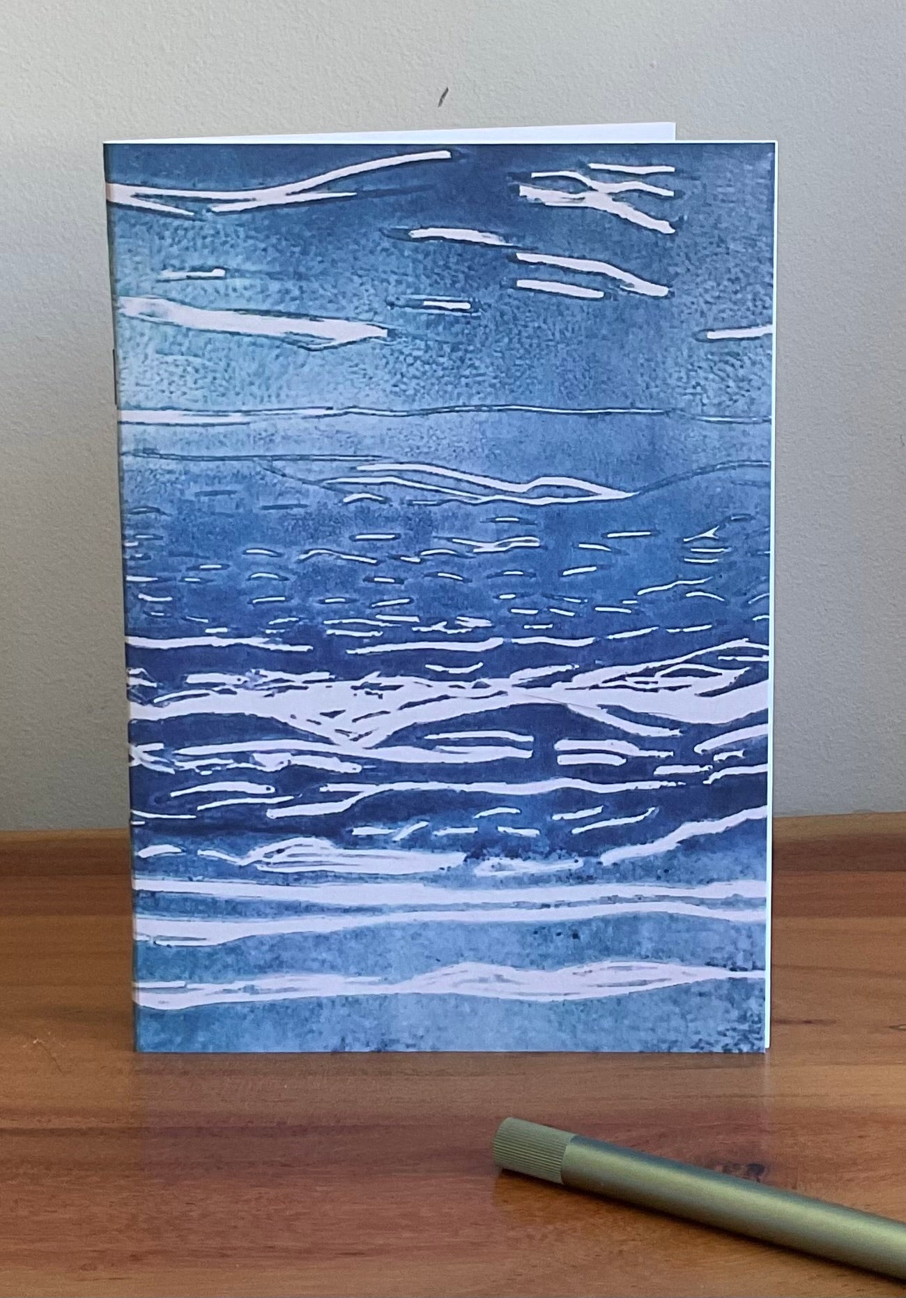 Ocean Waves A5 Recycled Blank Notebook (60 Pages) | 350gsm Recycled Cover
