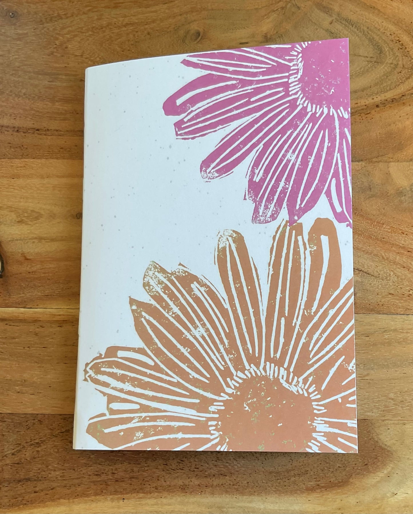 Vibrant Flowers A5 Recycled Blank Notebook (60 Pages) | Ethically Sourced Recycled Paper