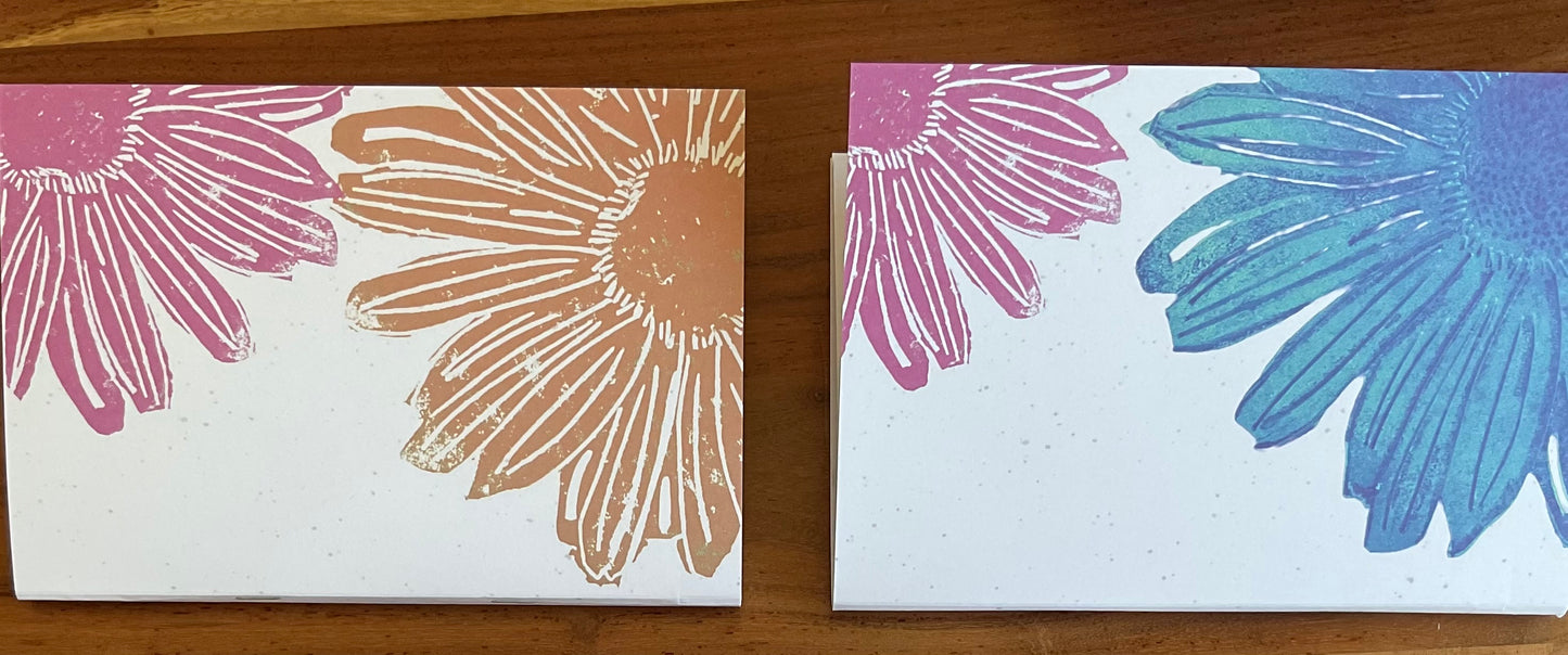 Vibrant Flowers A5 Recycled Blank Notebook (60 Pages) | Ethically Sourced Recycled Paper