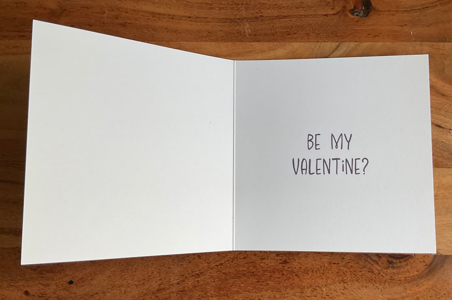 Wood you be my Valentine card (supporting the Beaver Trust)