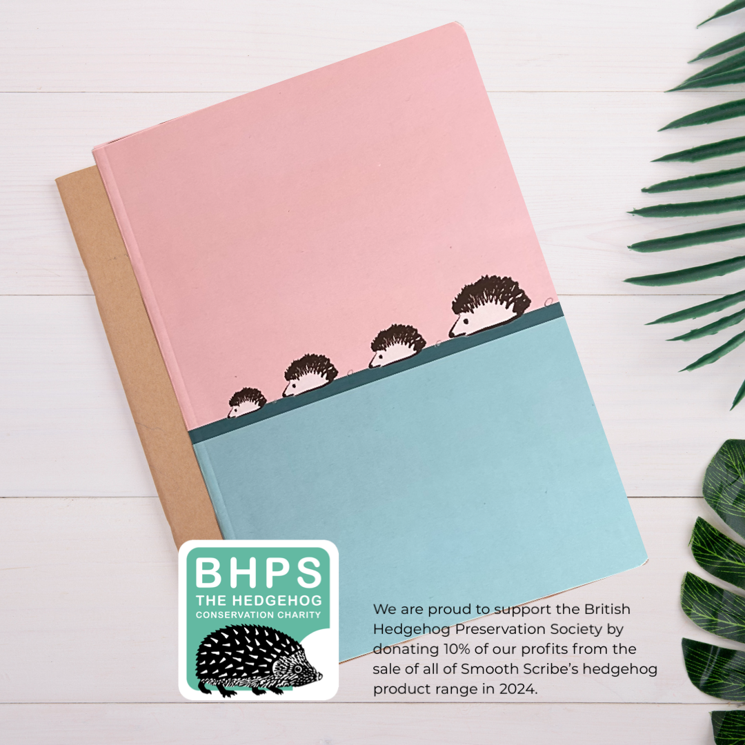 The Hedgehog Highway A5 Sustainable Notebook (supporting BHPS)