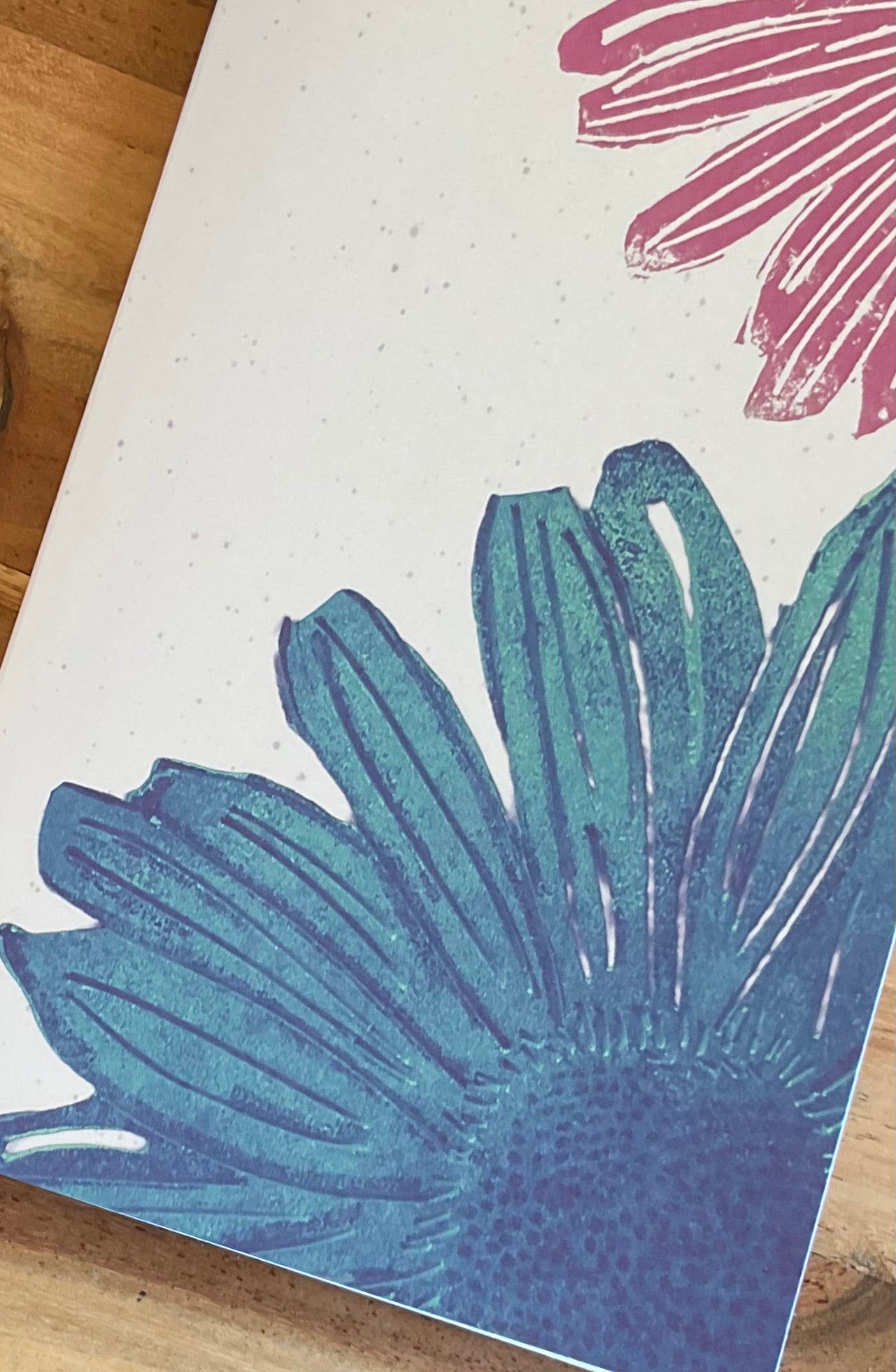Vibrant Flowers A5 Recycled Blank Notebook (60 Pages) | Ethically Sourced Recycled Paper