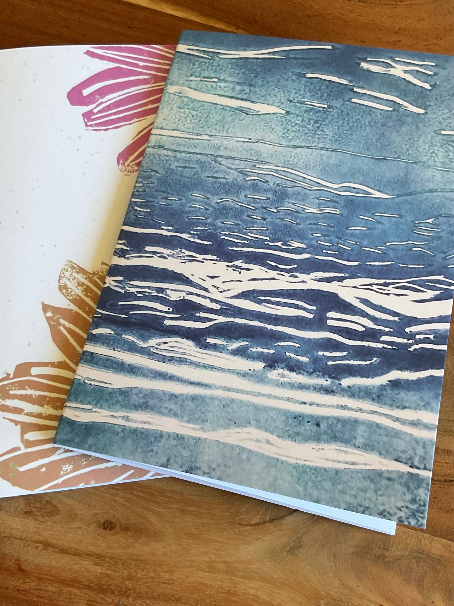 Ocean Waves A5 Recycled Blank Notebook (60 Pages) | 350gsm Recycled Cover
