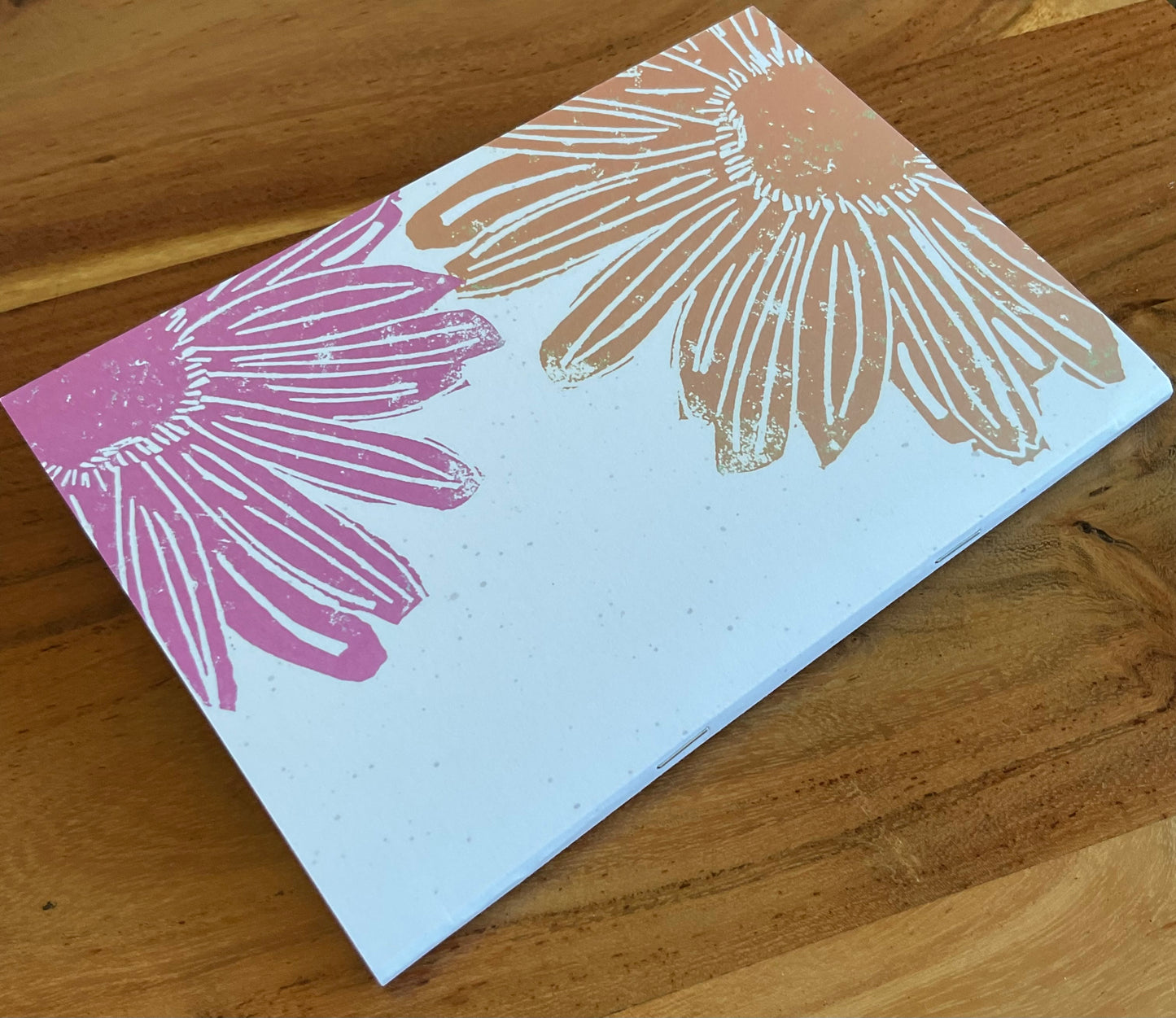 Vibrant Flowers A5 Recycled Blank Notebook (60 Pages) | Ethically Sourced Recycled Paper