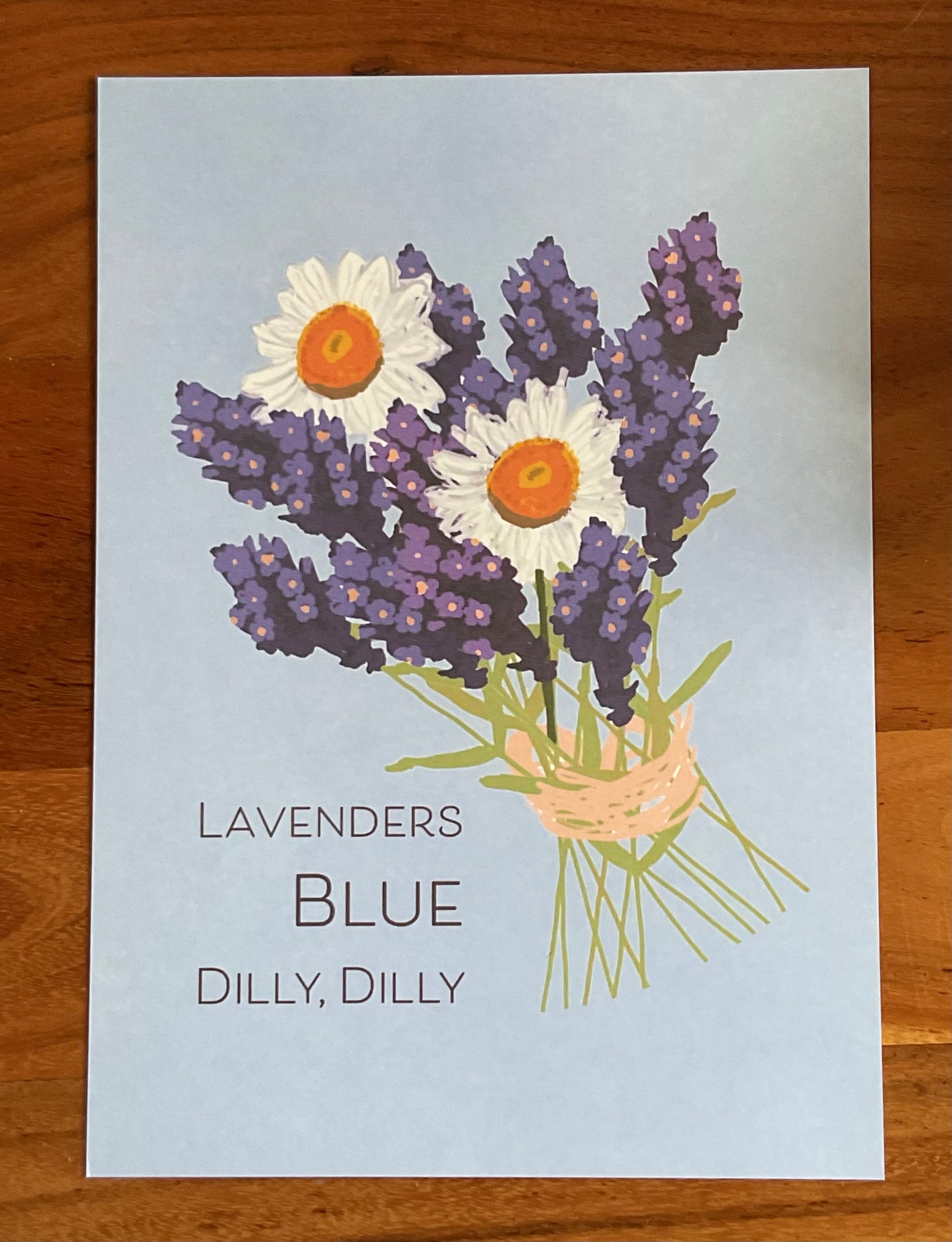 Lavenders Blue Fine Art Print - British Wildflower Wall Art