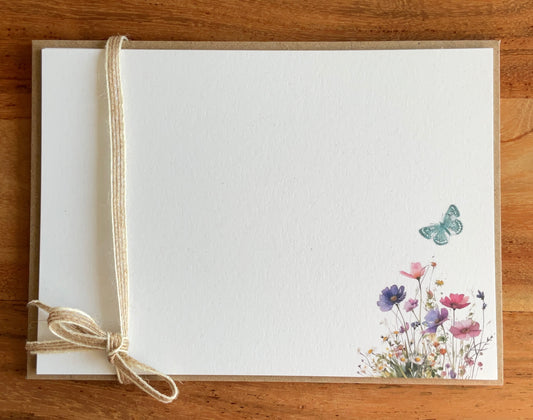 Quality wild flower note cards (5 x7 inches)