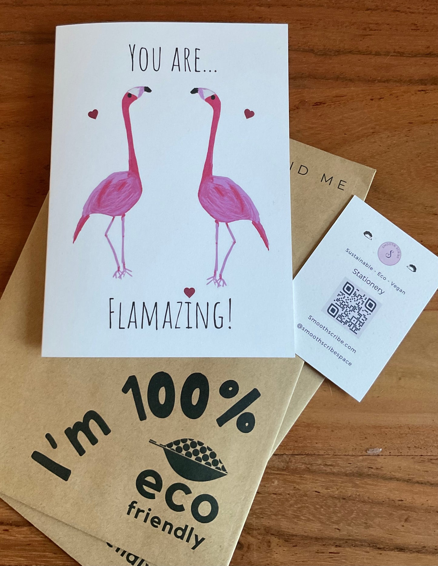 You are flamazing, flamingo valentines/anniversary/birthday/ greeting card