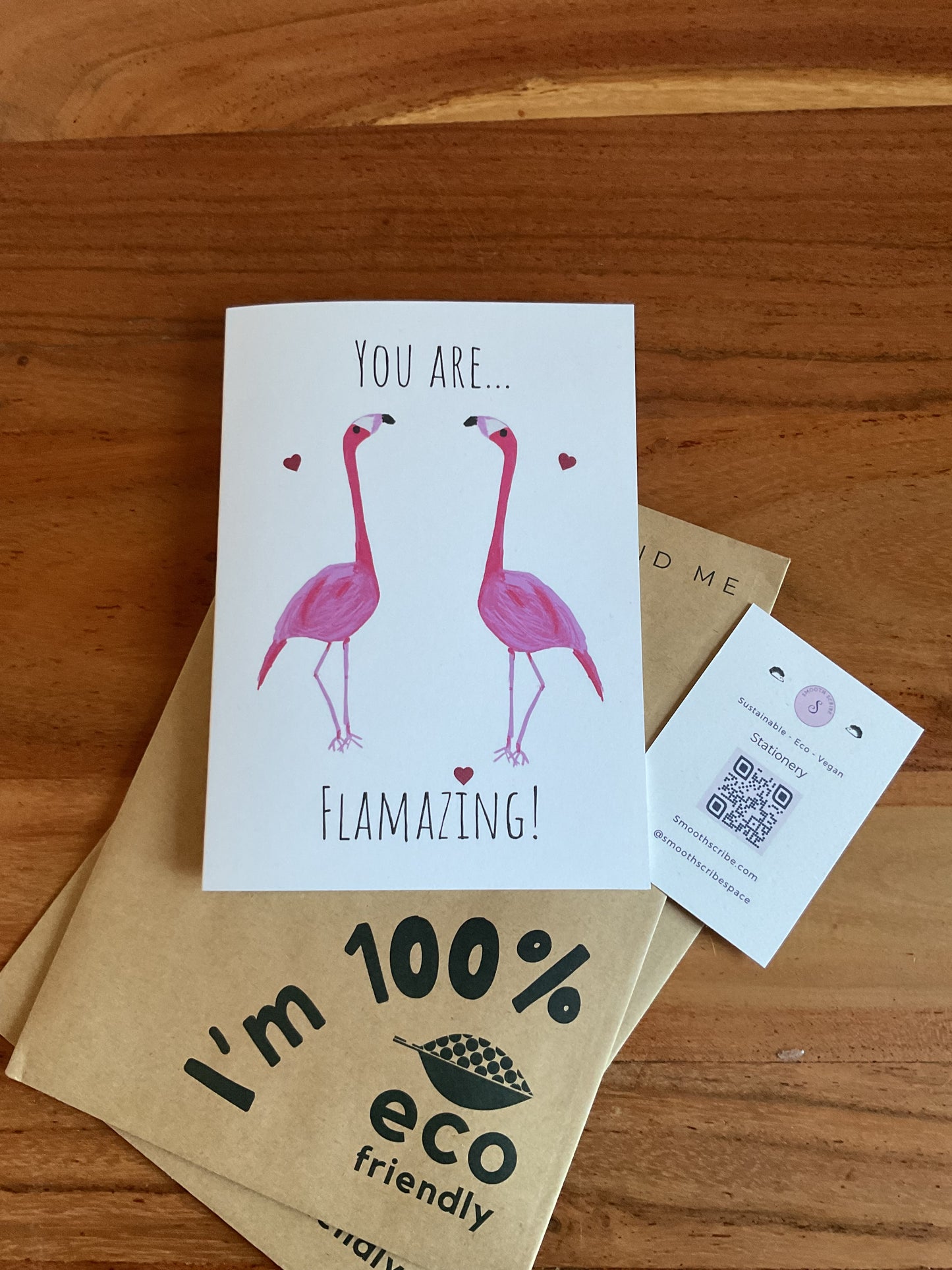 You are flamazing, flamingo valentines/anniversary/birthday/ greeting card