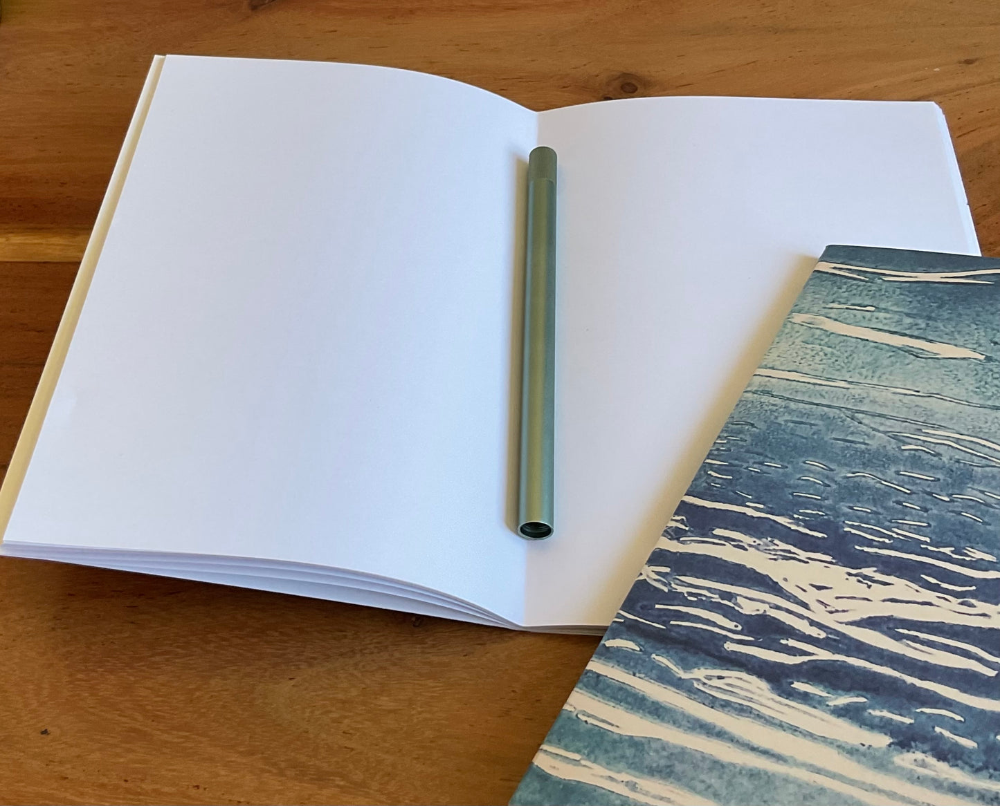 Ocean Waves A5 Recycled Blank Notebook (60 Pages) | 350gsm Recycled Cover
