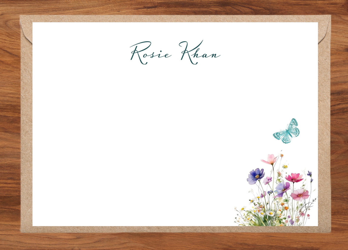 Quality wild flower note cards (5 x7 inches)