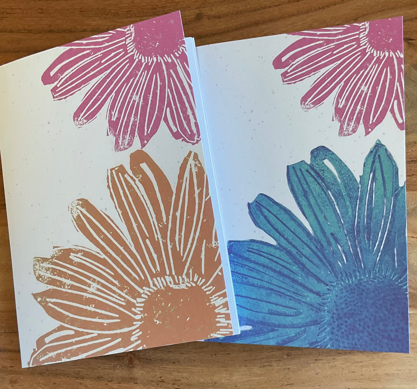 Vibrant Flowers A5 Recycled Blank Notebook (60 Pages) | Ethically Sourced Recycled Paper