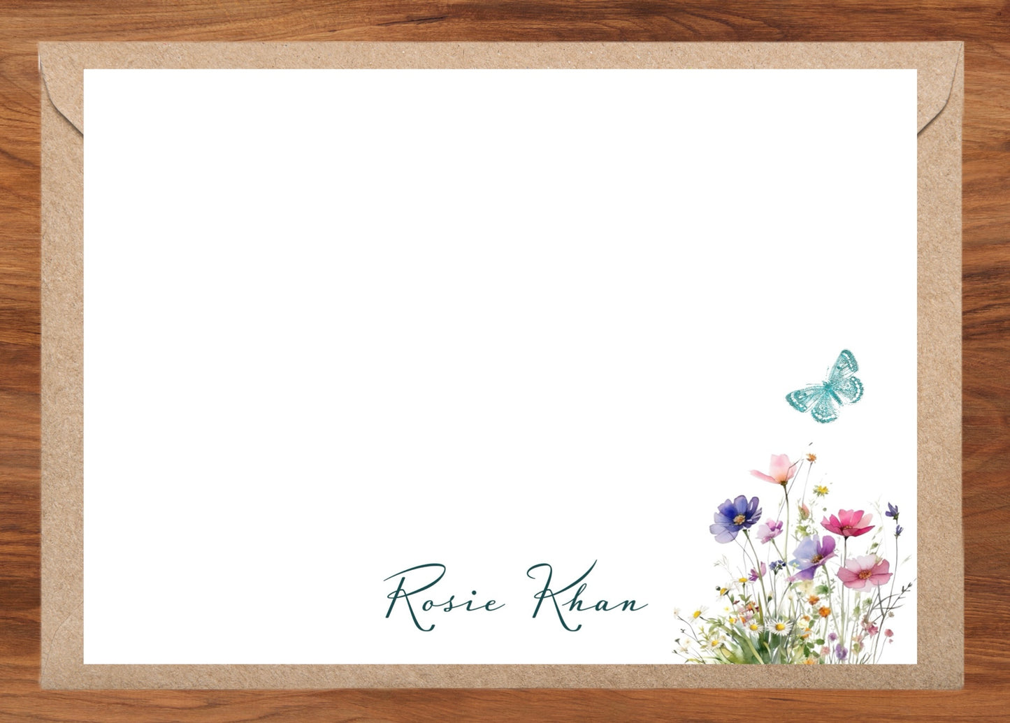 Quality wild flower note cards (5 x7 inches)