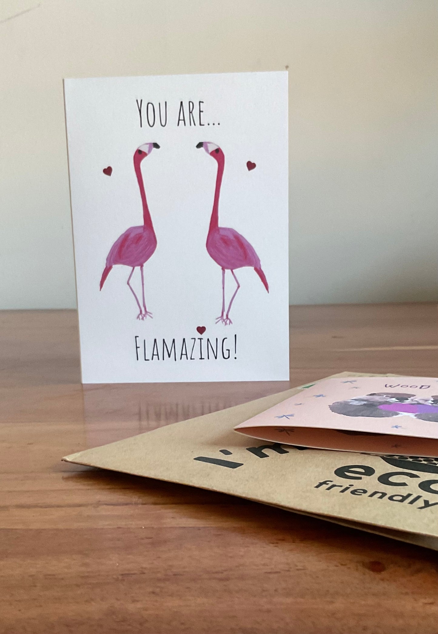 You are flamazing, flamingo valentines/anniversary/birthday/ greeting card