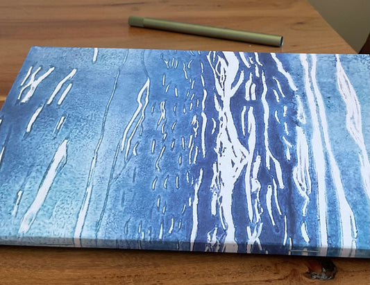 Ocean Waves A5 Recycled Blank Notebook (60 Pages) | 350gsm Recycled Cover