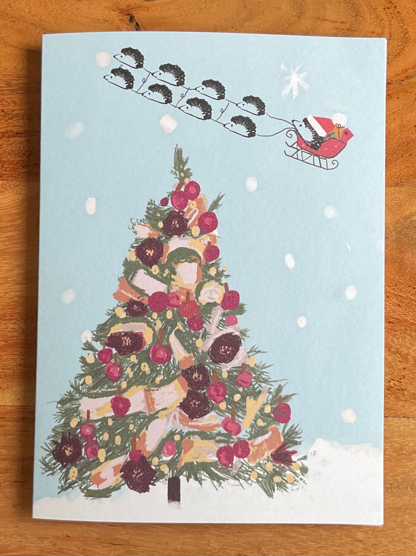 Hedgehog Christmas card (supporting BHPS)