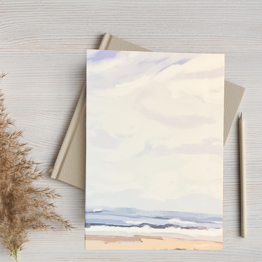 Coastal Sky A5 Recycled Blank Notebook (60 Pages) | Ethically Sourced Recycled Paper