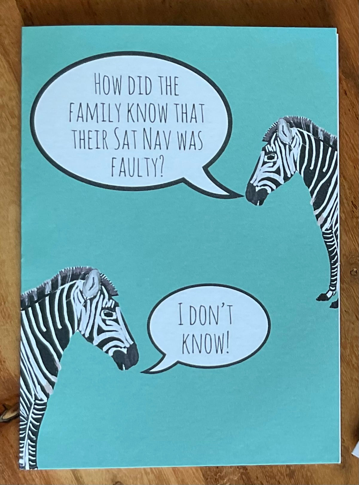 Handmade Zebra Birthday Card - Send fun and laughter with this cheerful zebra theme / Fun Birthday Card