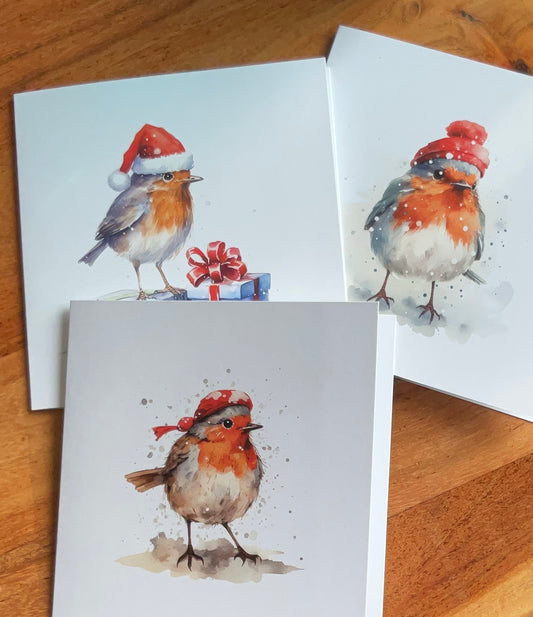 The Robin Christmas Cards Luxury Collection (6 greeting cards)  Save £7.95