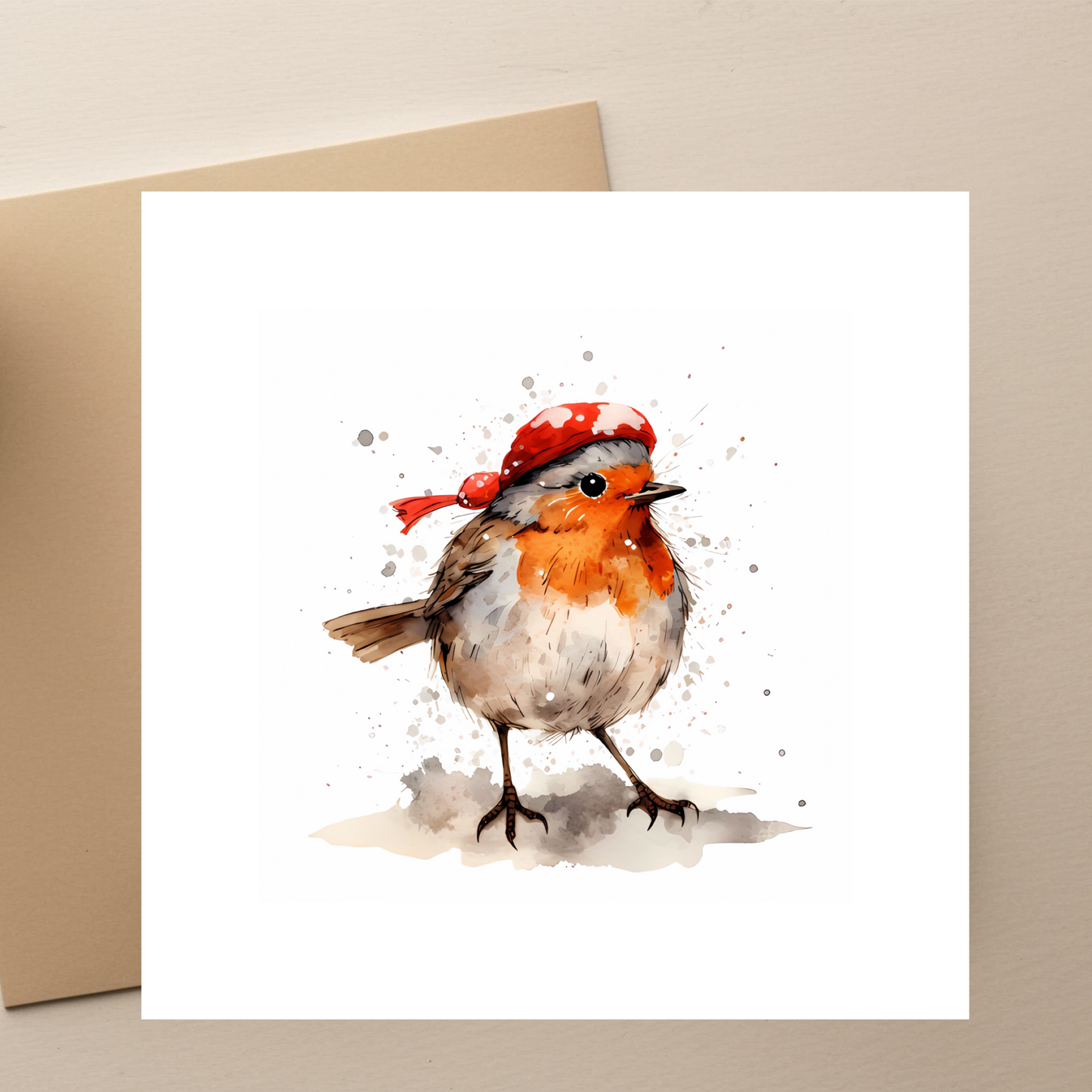 Smooth-Scribe: Robin-Christmas-Card