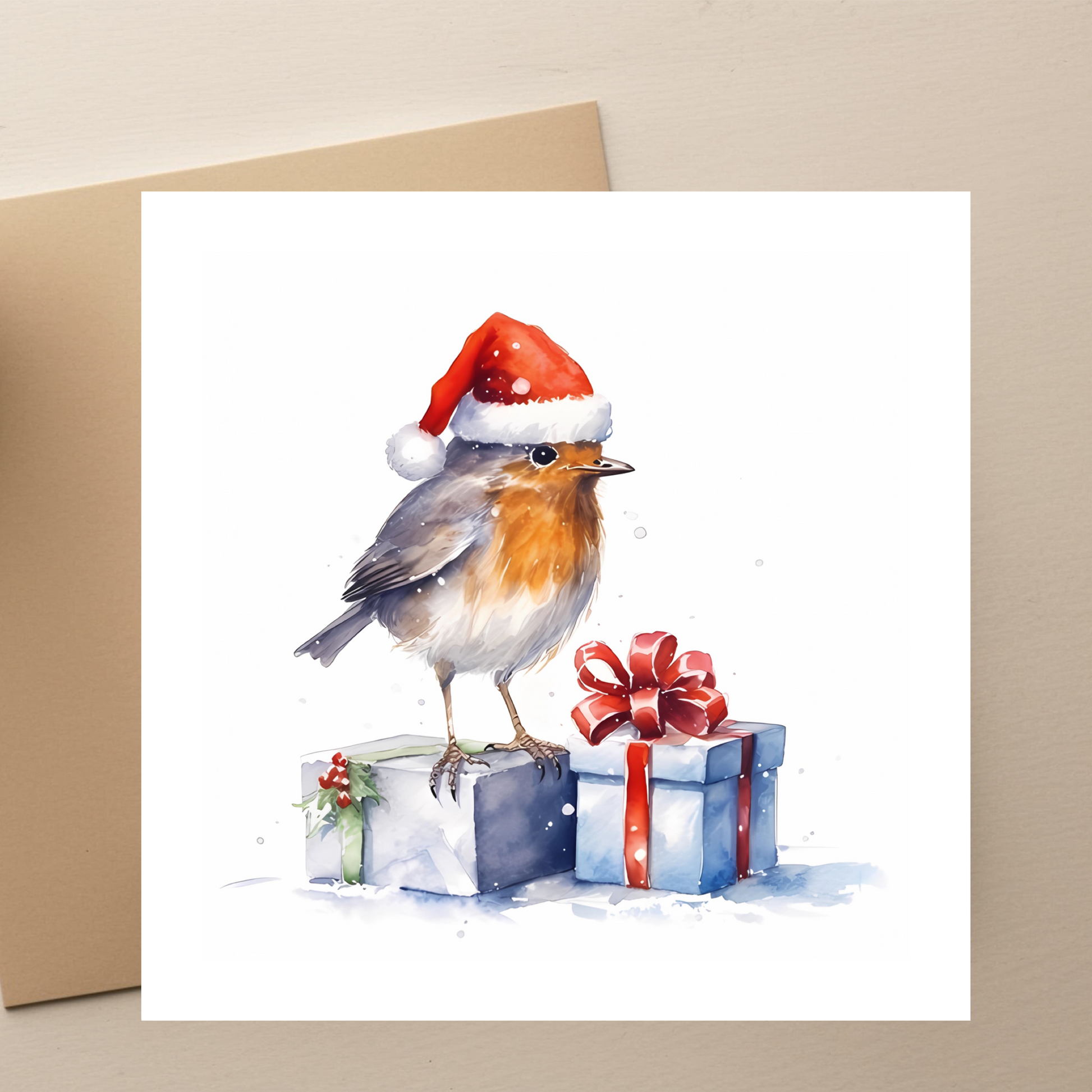 Smooth-Scribe: Robin-Christmas-Card